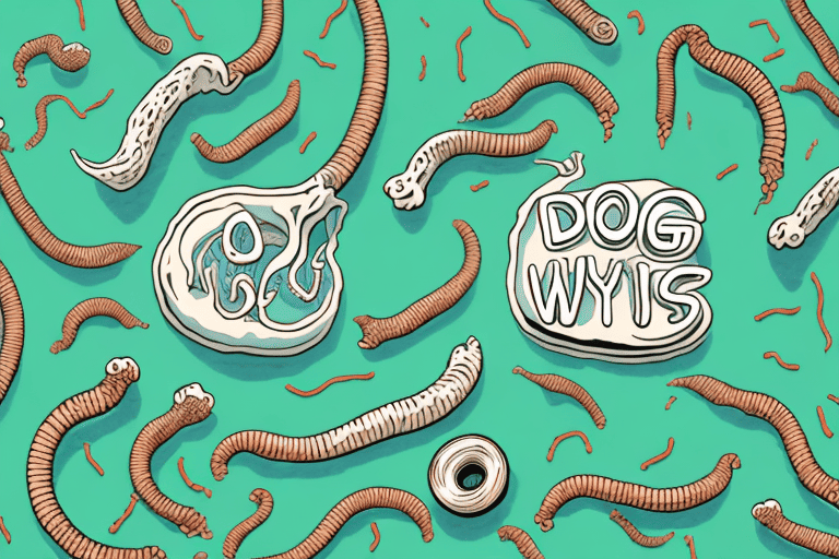 Various types of dog worms