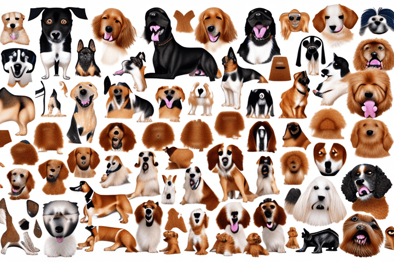 Various types of dogs