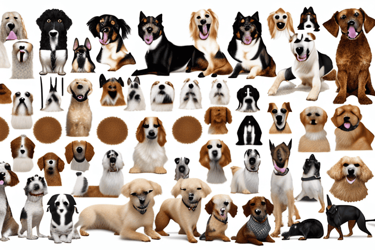 Various types of dogs