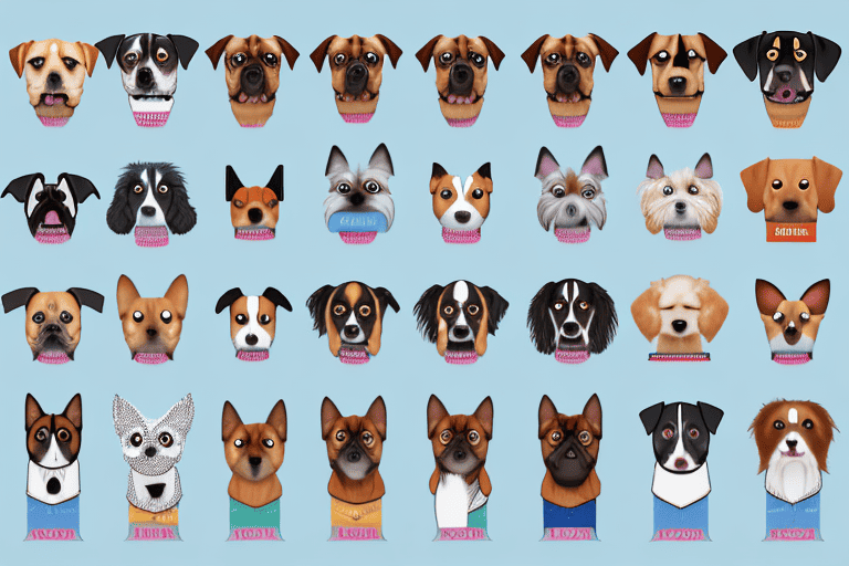 Various popular dog breeds from different sizes and categories