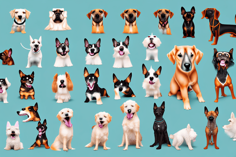 Various types of dogs