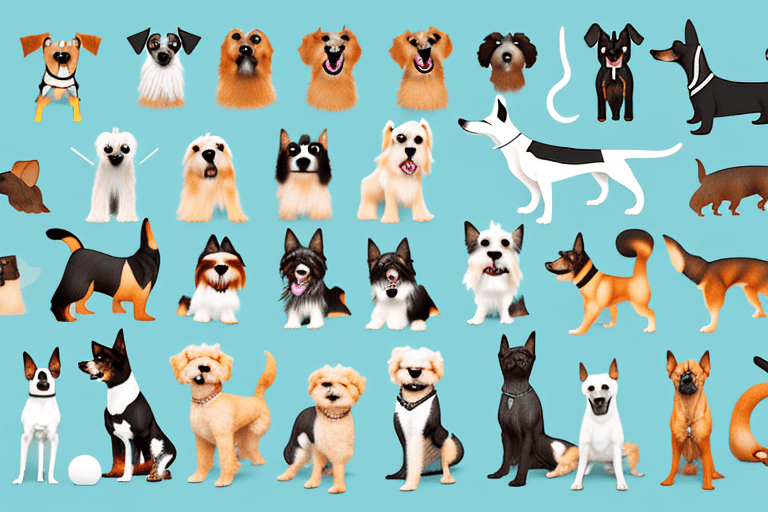 Various types of dogs