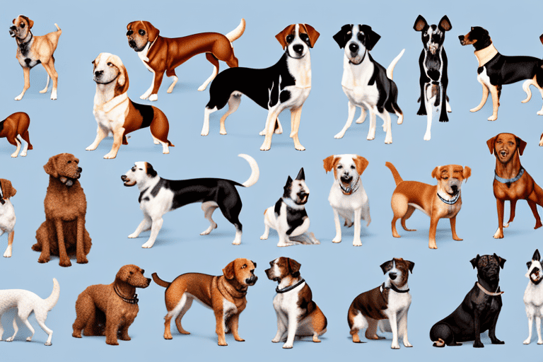 Several different dog breeds