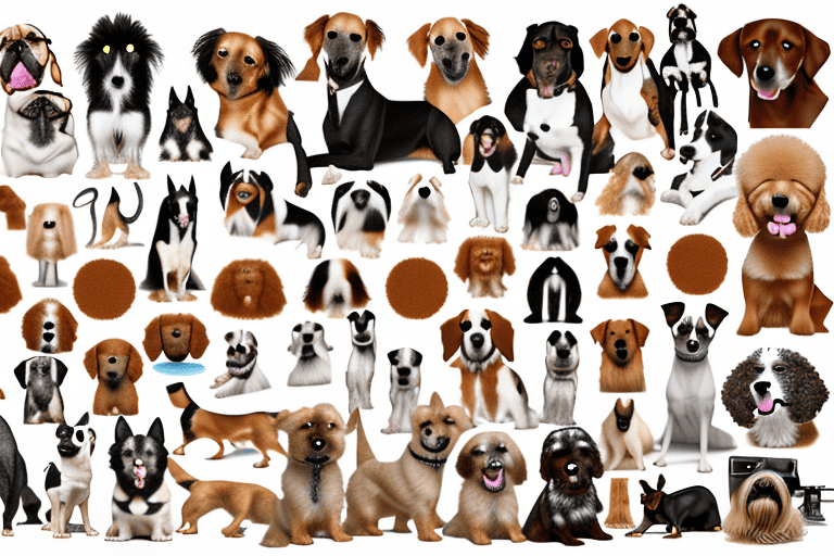 Various types of dogs