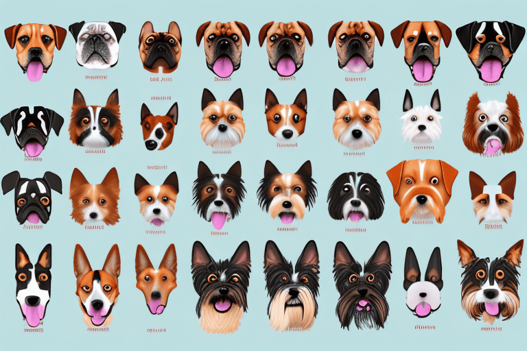 A variety of different dog breeds commonly found in india