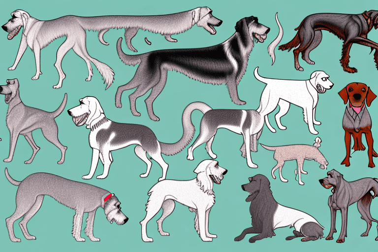 Several different types of dogs commonly found in ireland