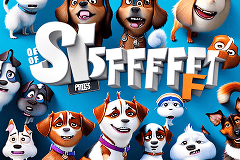 Various types of dogs featured in the movie "secret life of pets