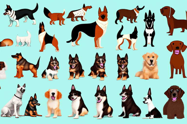 Various types of dogs commonly found in the usa