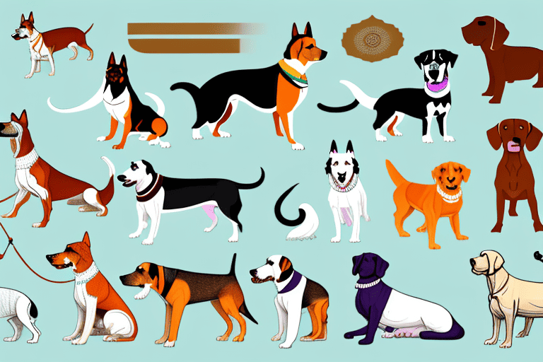 Various types of dogs native to india