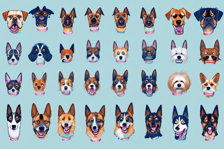 Various types of dogs