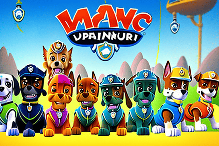 Various dogs from paw patrol