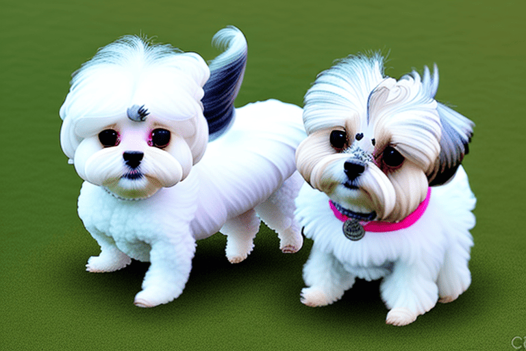 Several different types of small dogs