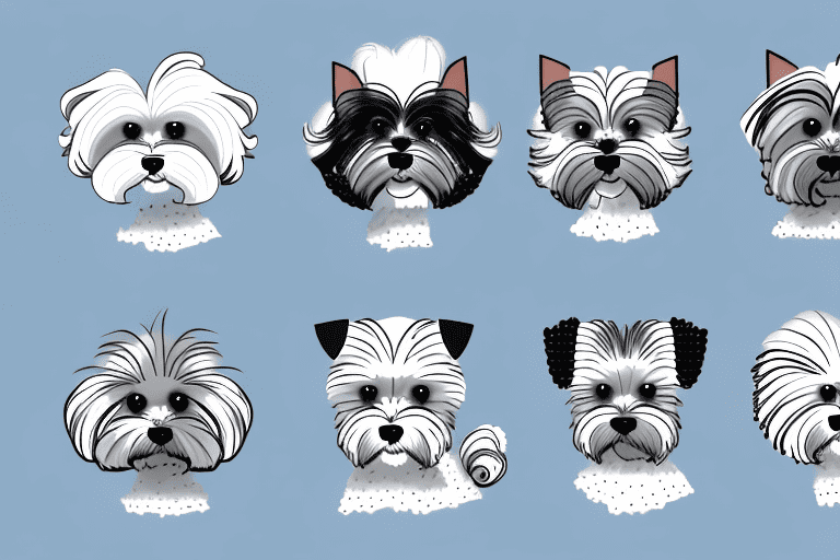 Several different breeds of dogs