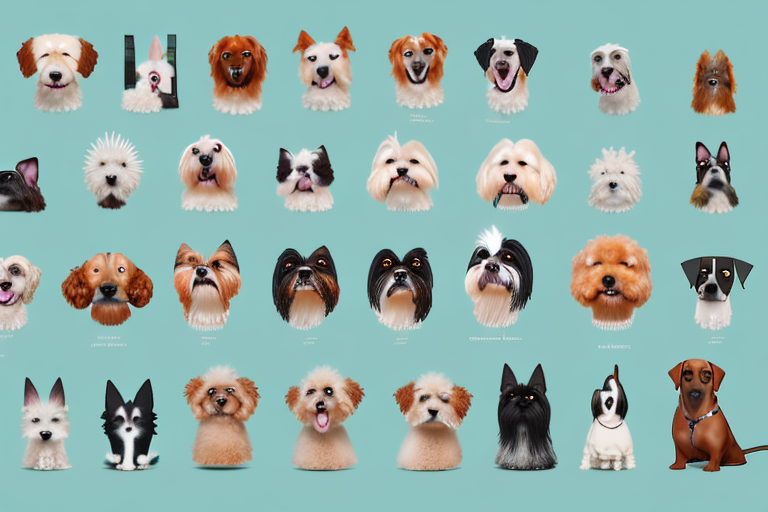 Various popular dog breeds