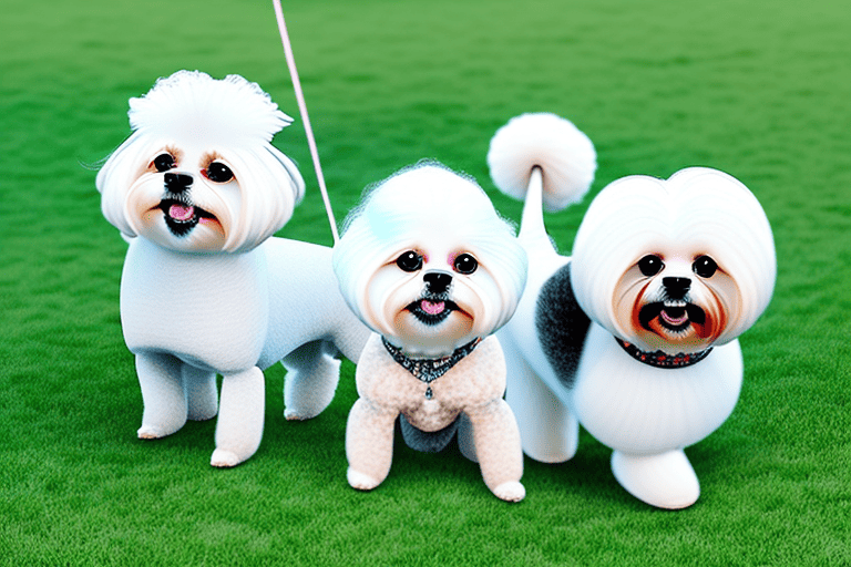 Several different types of small dog breeds that are known for not shedding