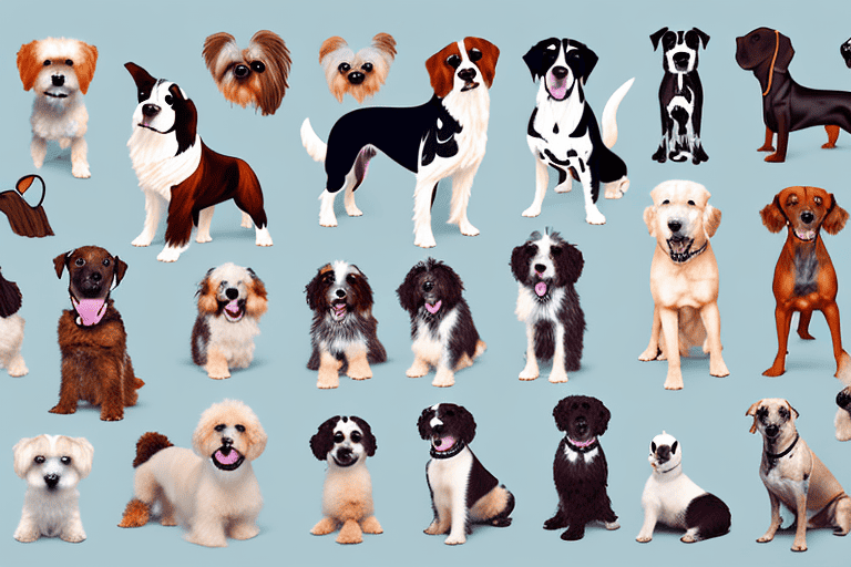 Several different breeds of dogs popular in the usa