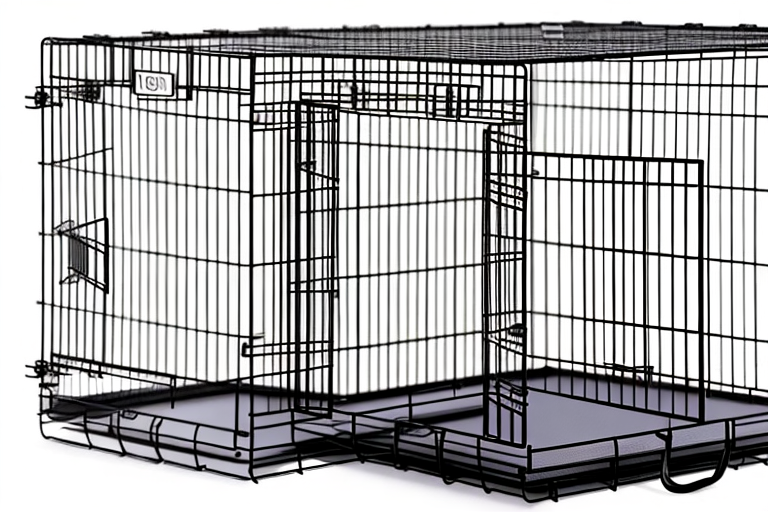 A variety of dog crates suitable for puppies