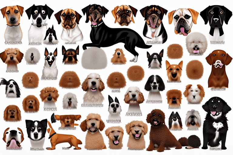 Various dog breeds from around the world