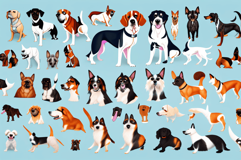 Various types of dogs