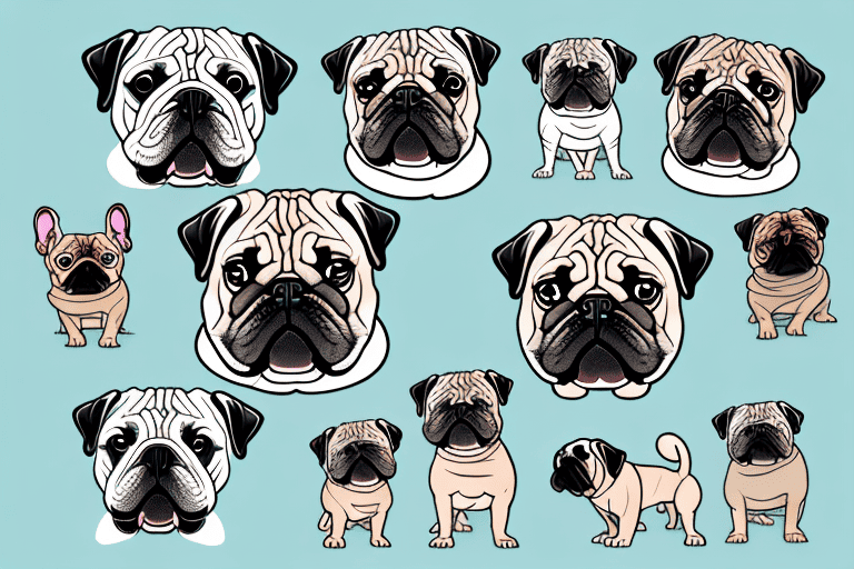 A variety of dogs known for their wrinkles