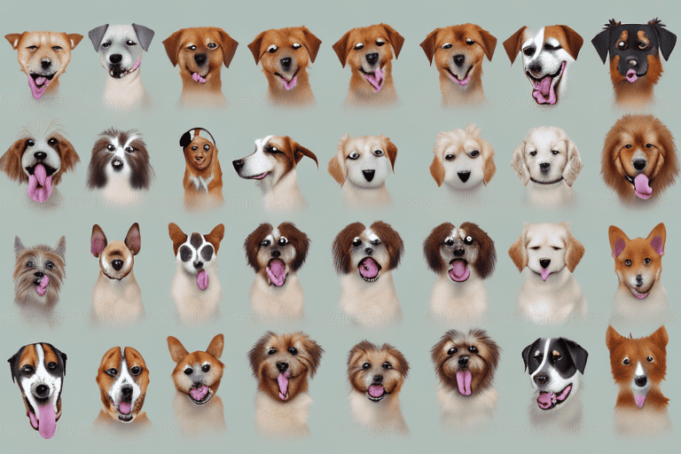 Different breeds of dogs