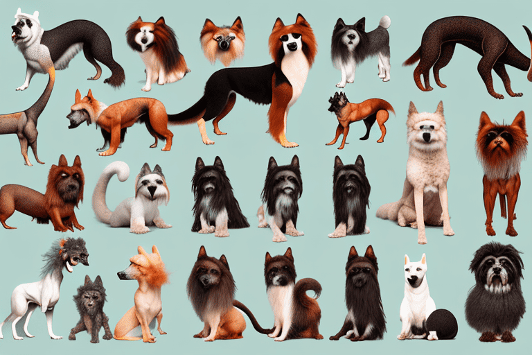 Various exotic dog breeds from around the world