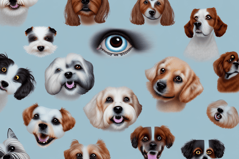 Several different breeds of dogs