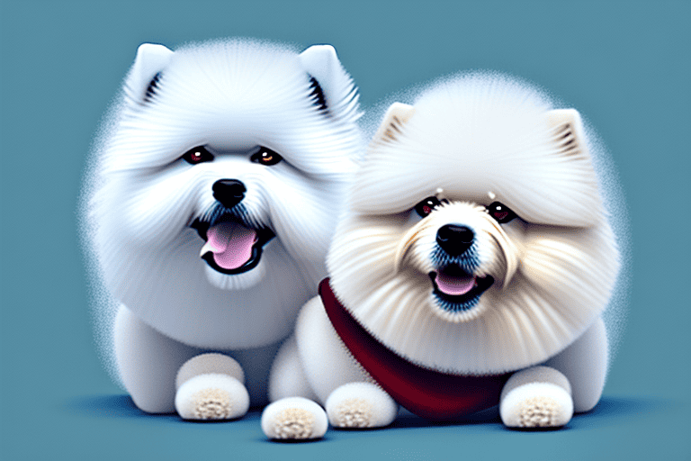 Various fluffy dog breeds such as a pomeranian