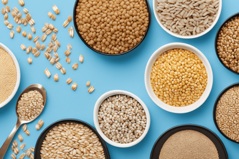 Various types of grains like barley