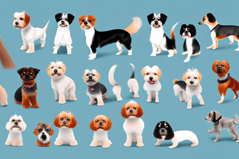 Several different small dog breeds