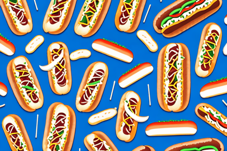 Various types of hot dogs from different regions in america