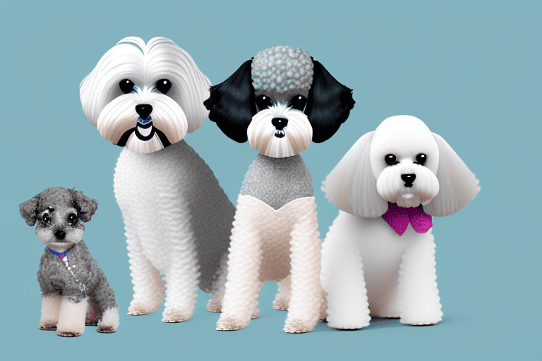 Several different breeds of hypoallergenic dogs