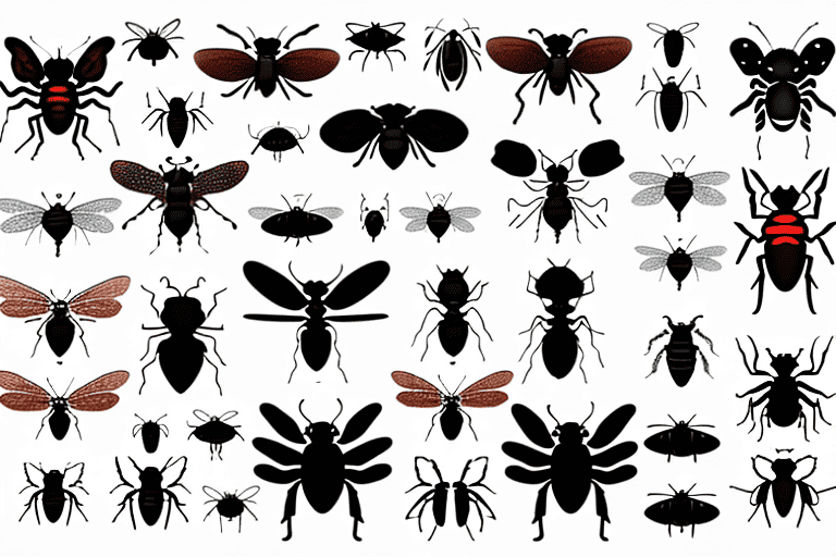 Various types of insects commonly found on dogs