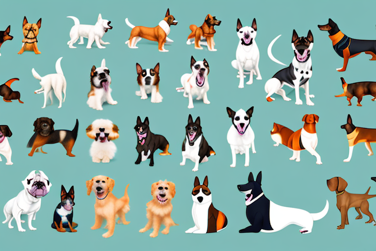 Various types of dogs