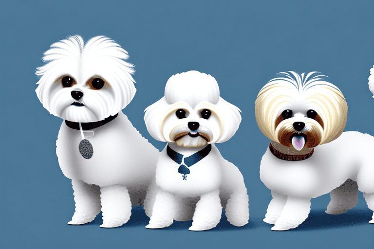 Several different types of small dogs