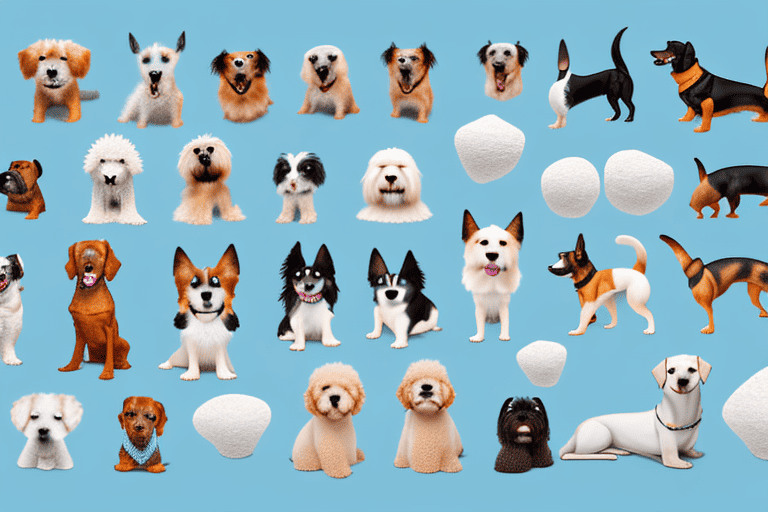 Various types of dogs with different types of lumps on their bodies