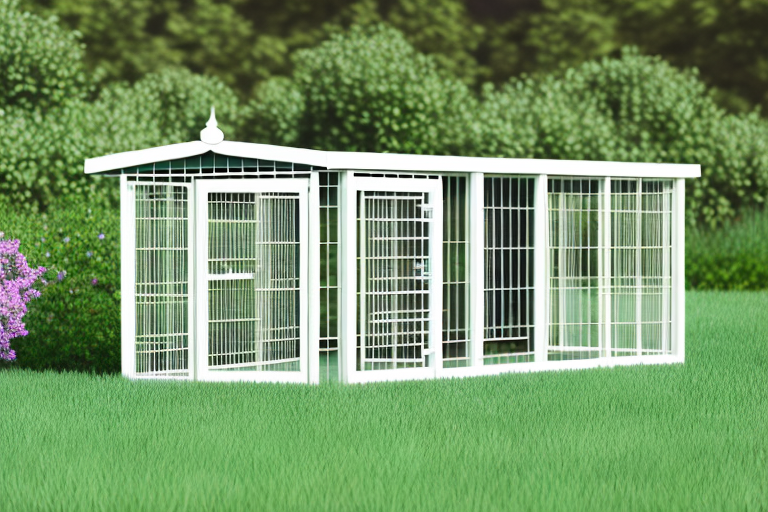 Several different types of dog kennels