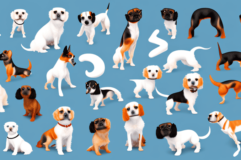 Several different types of small dogs