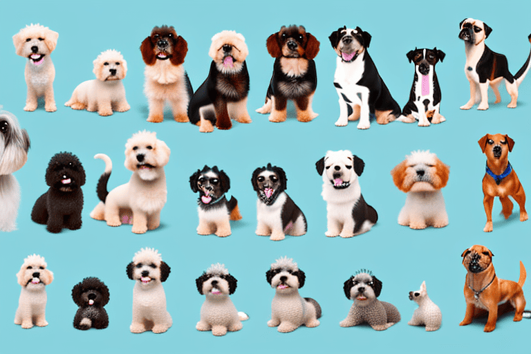 Various popular breeds of pet dogs in the us