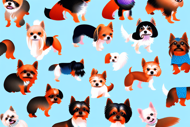 Several different small dog breeds