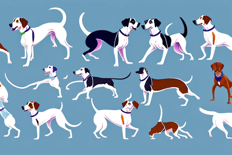 Various breeds of dogs known for racing