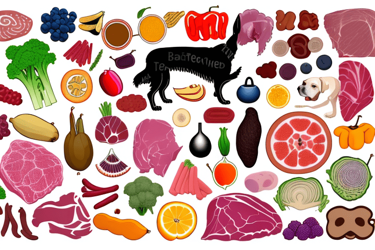 Several types of raw foods like meat