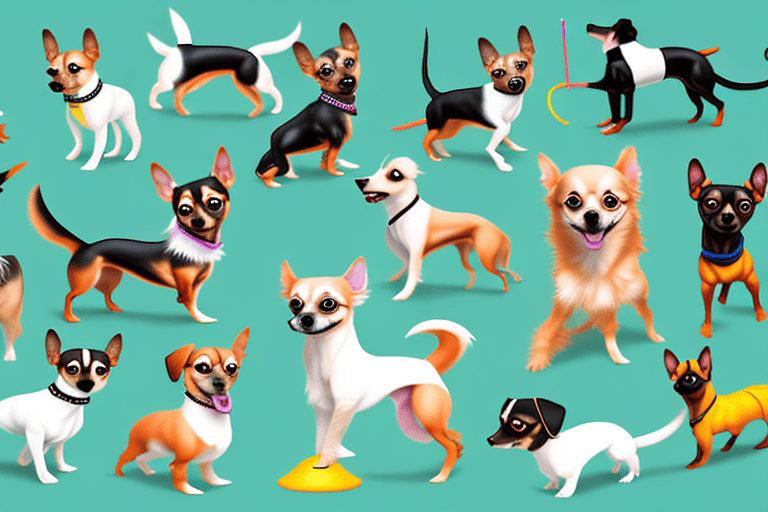 Various miniature dog breeds