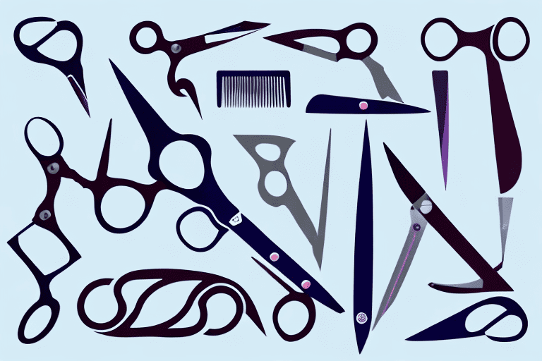 Various types of scissors