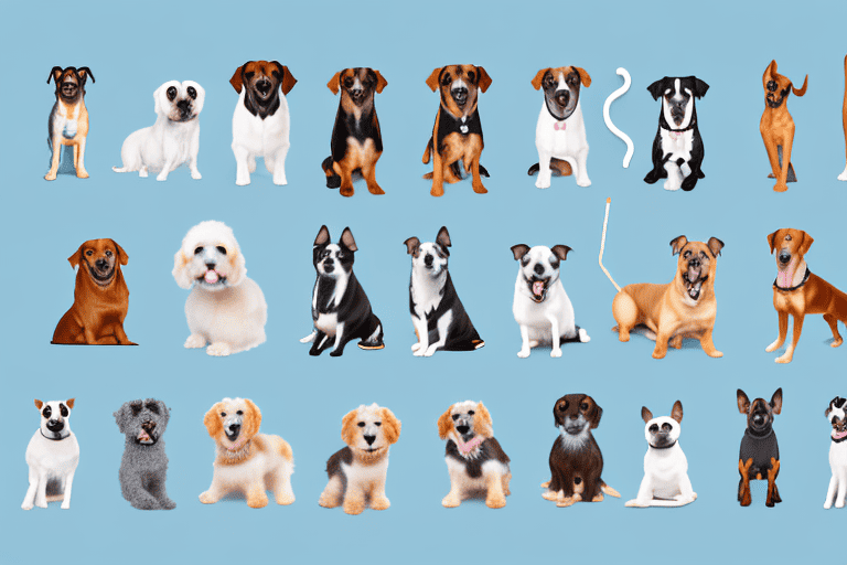 Several different dog breeds