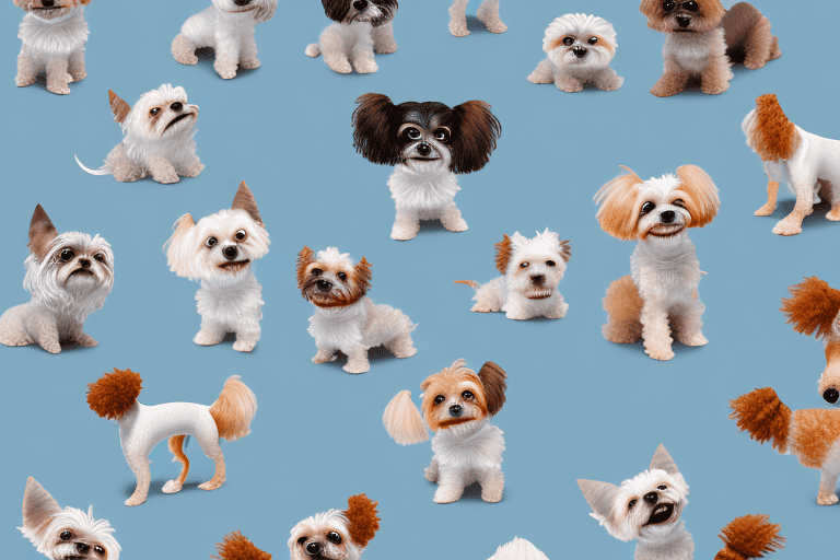 Several different types of small dogs