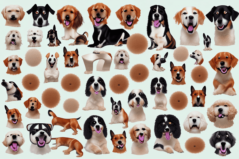 Various dogs in different postures and expressions