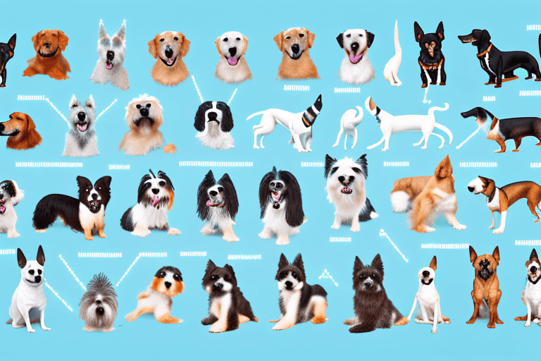 Various types of dogs in a calm