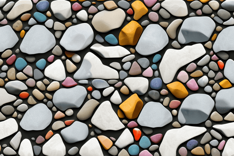 Several different types of stones