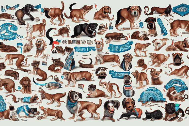 Several distinct types of street dogs from around the world